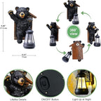 Solar Bear Garden Statue Light, Outdoor Decor