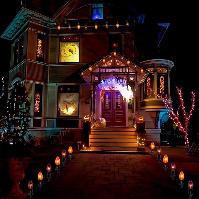 Christmas Pathway String Lights, 19.5ft C9