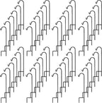 Heavy-Duty Shepherd's Hooks, 35" Garden