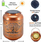 2-Pack Courtyard Solar Lanterns, Waterproof LED Garden Lights