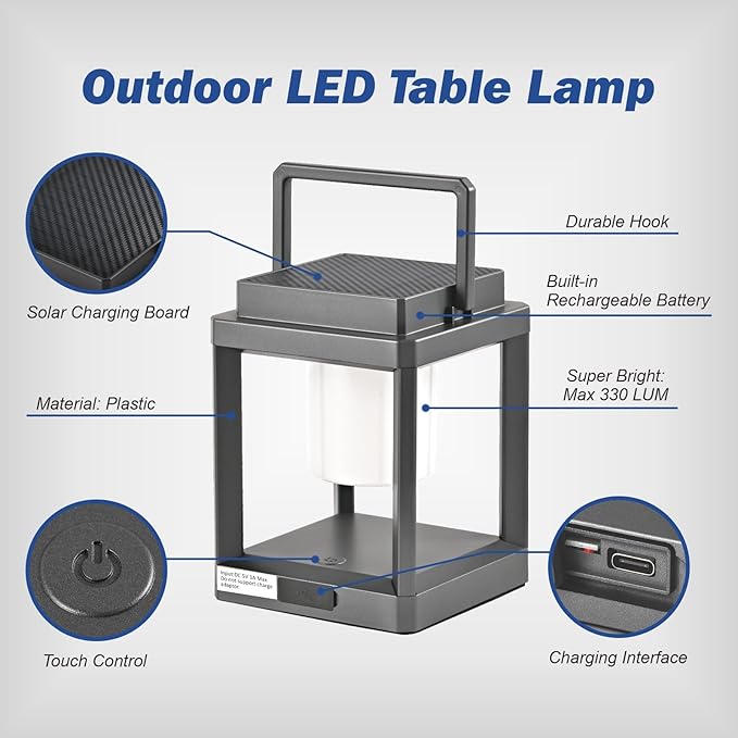 Garden Solar Lanterns, Waterproof LED Garden Lights