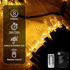 Christmas String Lights, 33ft 100 LED Waterproof Twinkle Lights
