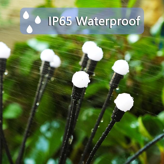 6-Pack Solar Pathway Lights, Waterproof LED Yard Lights