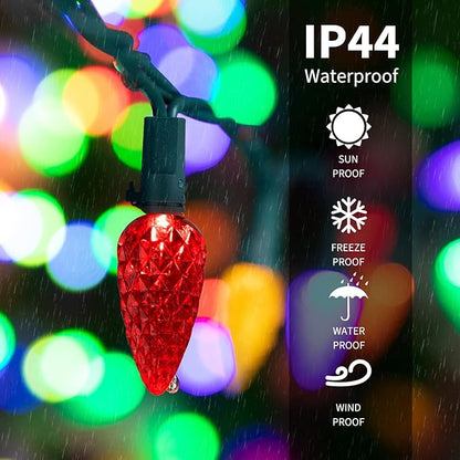 Christmas Yard String Lights, 20ft 6 LED Waterproof