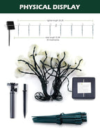 Backyard String Lights, 8ft Weatherproof LED