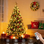 33ft Christmas LED String Lights, Waterproof Timer Lights