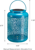 Solar Courtyard Lanterns, Outdoor Hanging LED Decor