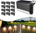 Solar Fence Lights 12-Pack, Waterproof LED