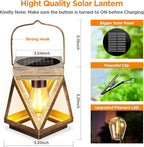 Hanging Solar Hanging Lanterns 4-Pack, Decorative Patio Decor