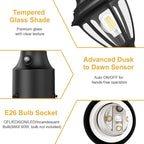 Lamp Post Light for Outdoor Posts, Waterproof
