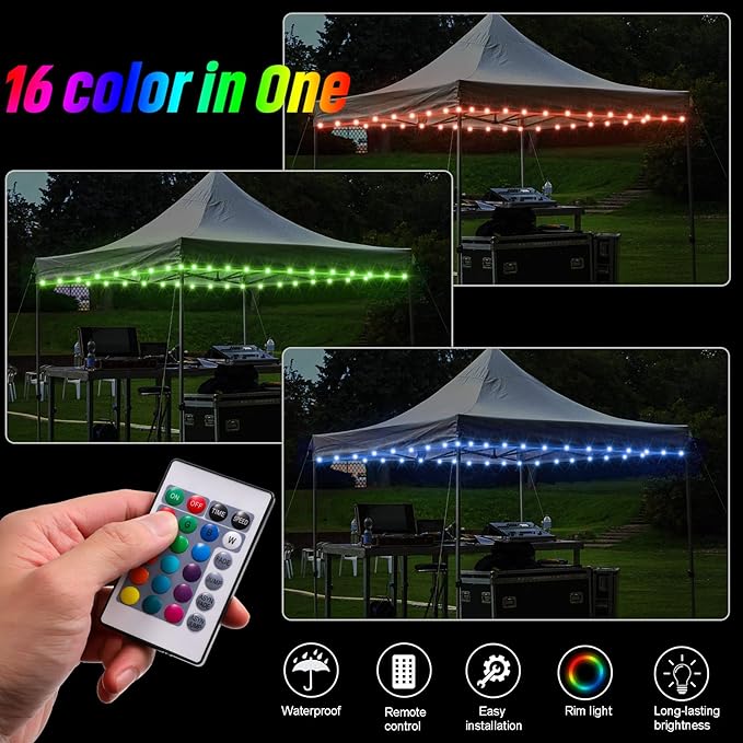 Remote Control Rope Lights, 4ft Color-Changing LED