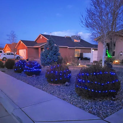 2-Pack 132ft Christmas LED String Lights, Waterproof Timer Lights