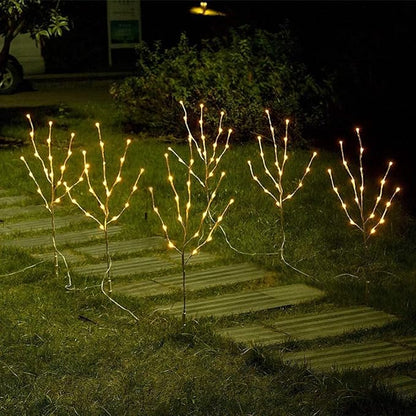 Vanthylit 3PK 30'' Lighted Birch Twig Branches with 60 LED Warm White Bulbs Waterproof Adapter in for Outdoor and Indoor Decor