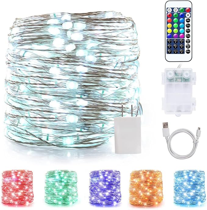 Christmas String Lights, 40ft 120 LED 8-Mode
