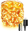 Warm White Yard String Lights, 99ft Weatherproof LED