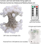 Christmas String Lights, 52ft 120 LED Waterproof Twinkle Lights