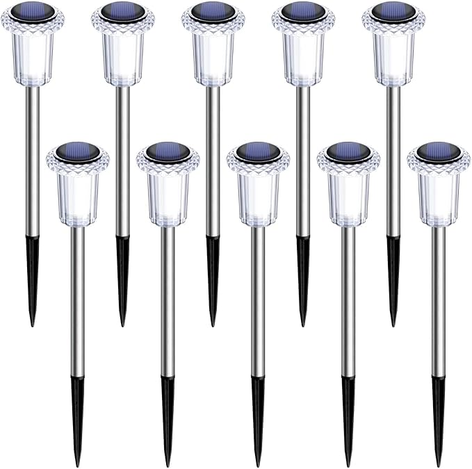10-Pack Solar Landscape Lights for Yard