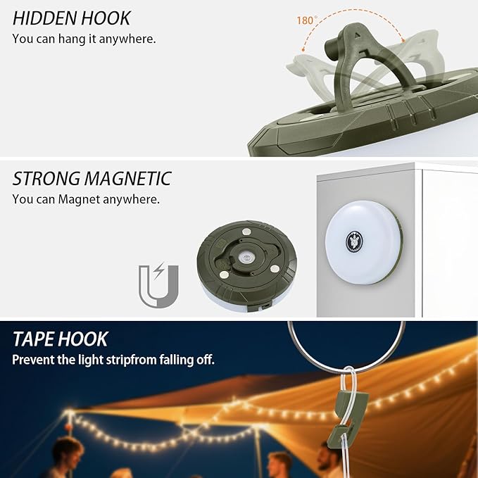 Christmas String Lights, 8ft Waterproof Twinkle Lights