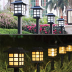 Solar Garden Path Lights 8-Pack, Waterproof