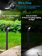 Pure White Solar Pathway Lights, Walkway LED