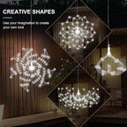 5-Pack Firework Starburst String Lights, 1000 LED Backyard