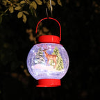 Decorative Crackle Solar Lanterns for Porch, Waterproof LED