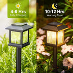 10-Pack Solar Pathway Lights, Waterproof LED Yard Lights
