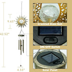 Solar Crackle Statue Light, Yard Decor