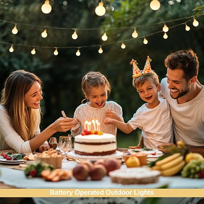 33ft Christmas LED String Lights, Waterproof Timer Lights