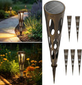 Solar Driveway Path Lights 6-Pack, IP65 Waterproof
