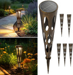 Solar Driveway Path Lights 6-Pack, IP65 Waterproof