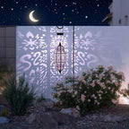 18" Moroccan Solar Pendant Light, Outdoor