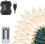 Warm White Christmas Lights, 33ft LED 8-Mode
