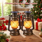 Solar Hanging Lanterns 2-Pack, Outdoor Hanging LED Decor