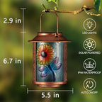 Charming Dragonfly Solar Lanterns for Patio, Waterproof LED