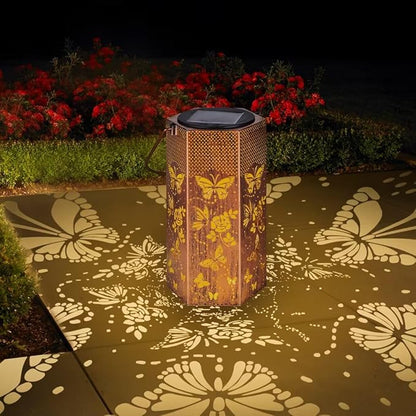Butterfly Solar Lights Outdoor -Mothers Day Gifts for Mom Grandma, Birthday Gifts for Women, Butterflies Solar Lanterns Outdoor Waterproof Garden Decoration for Outside