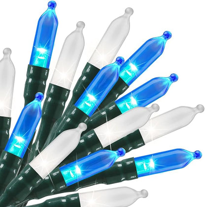 8ft Christmas LED String Lights, Waterproof Timer Lights