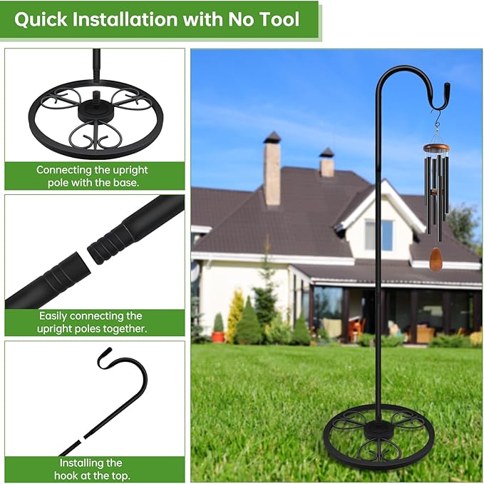 63" Shepherd's Hooks, Heavy-Duty Garden Stakes