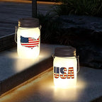 Solar Courtyard Lanterns 2-Pack, Outdoor Hanging LED Decor