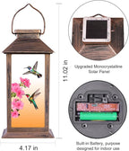Solar Hummingbird Lanterns, Porch Hanging LED Decor