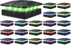 RGB Solar Fence Post Caps 20-Pack, Deck LED