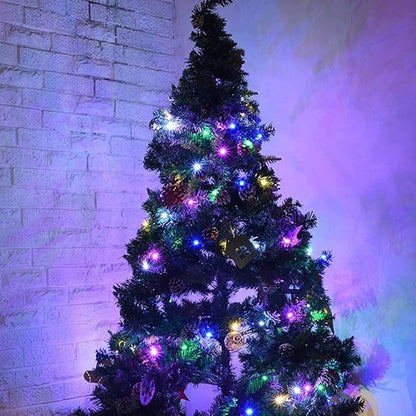 Christmas Patio String Lights 2-Pack, 18ft Waterproof