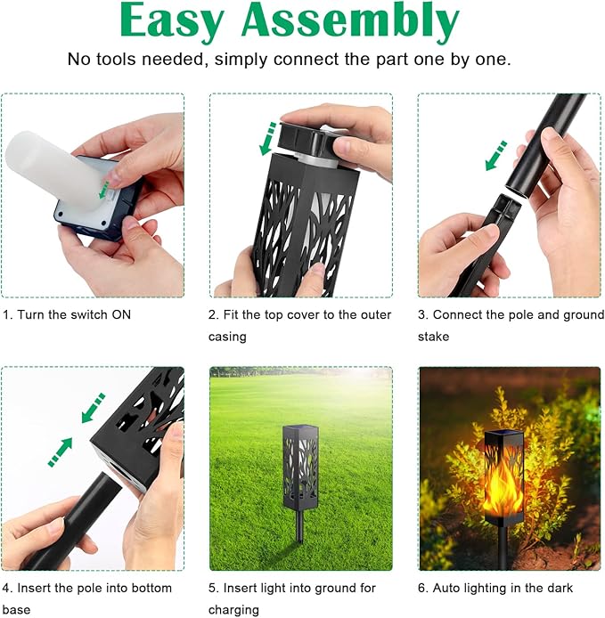 Solar Driveway Path Lights, Waterproof
