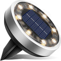 Warm White In-Ground Solar Lights, Flat LED Walkway