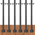 8ft Outdoor String Light Poles 6-Pack, Metal