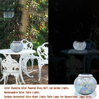 Solar Mosaic Statue Light, Yard Decor