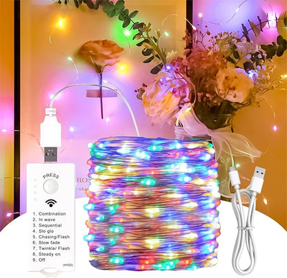 Christmas Porch String Lights, 16ft 50 LED Waterproof