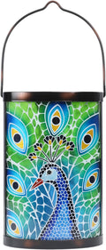 Solar Peacock Lanterns, Patio Hanging LED Decor