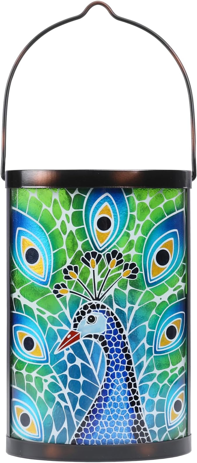 Solar Peacock Lanterns, Patio Hanging LED Decor