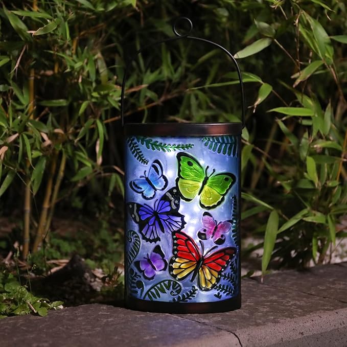 Butterfly Solar Hanging Lanterns, Decorative Outdoor Decor